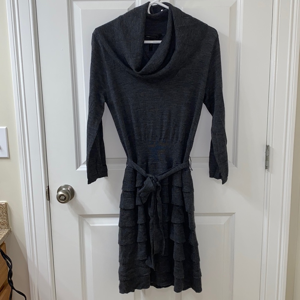 BCBG gray sweater dress